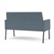 Lesro Mystic Lounge Reception Loveseat, Charcoal, RF Serene Upholstery ML1501 - alternate 2